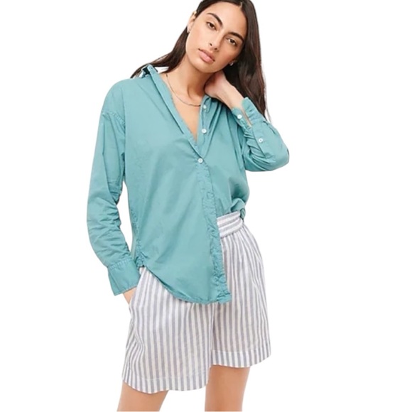 J Crew Relaxed Fit garment-dyed lightweight cotton poplin shirt AY728 - Picture 2 of 11